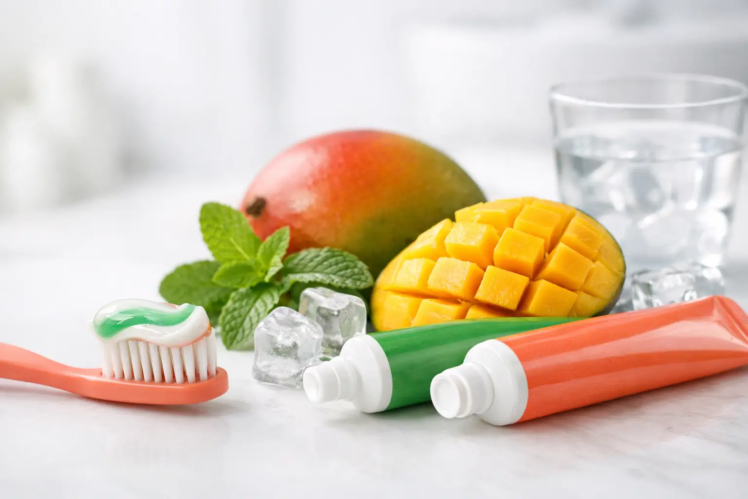 Pasta do zębów mango mięta – co daje jej smak?